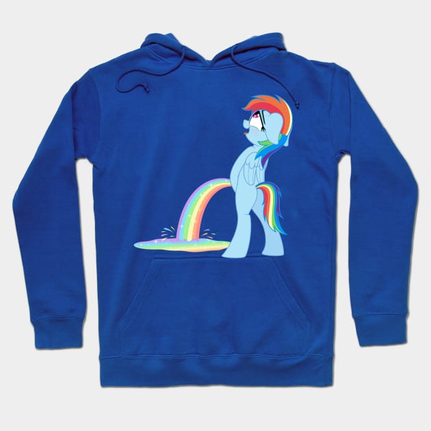 Rainbow Splash Pee Parody Hoodie by ThisOnAShirt